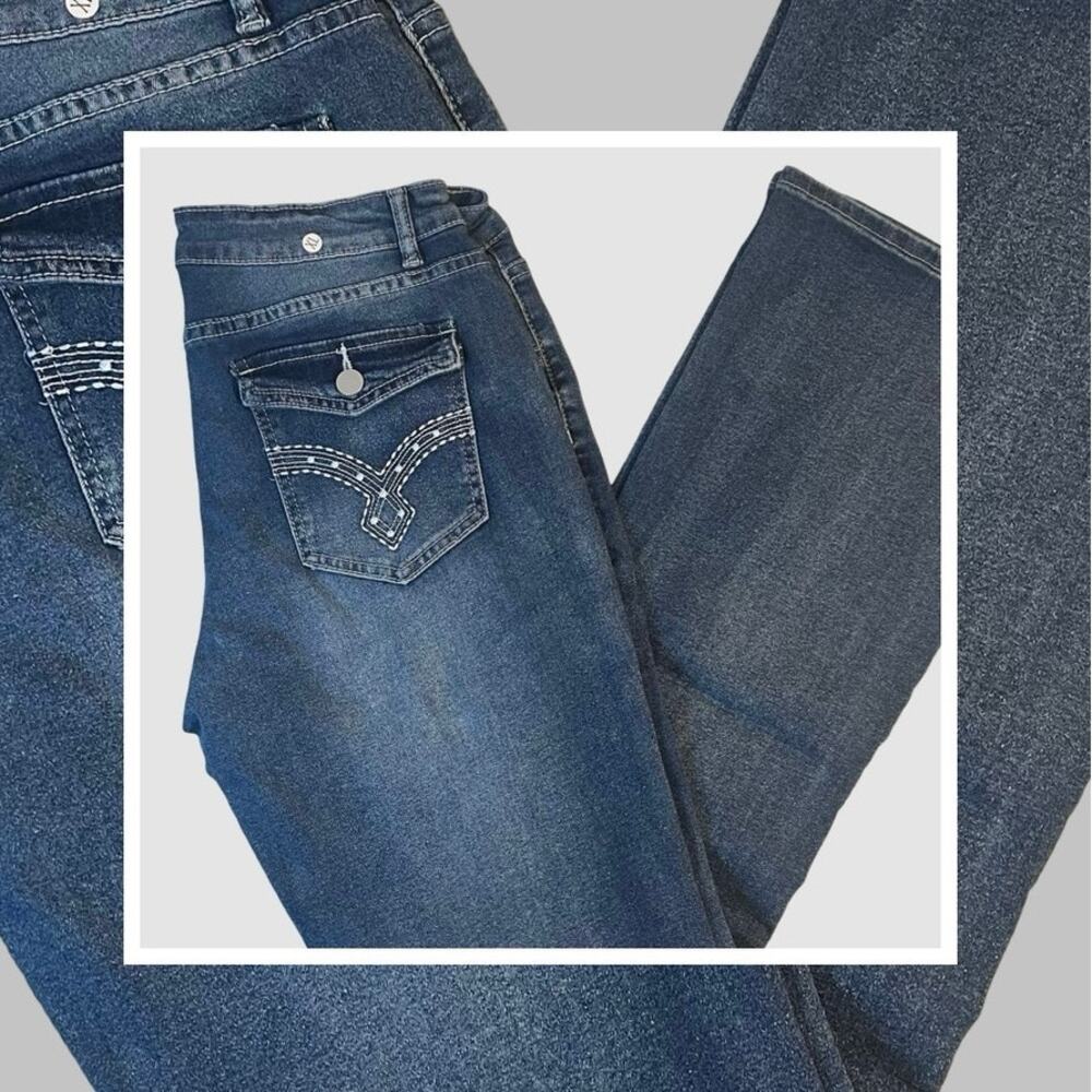#3 Embellished Blue Jeans – Size 12 Bootcut